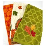 Set of 11 Fall and Thanksgiving Themed Kitchen Towels