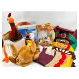 Thanksgiving Turkey Decor and Plush Collection