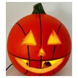 Halloween Lighted Pumpkin Basketball, Candy Corn, and Skull String Lights Set