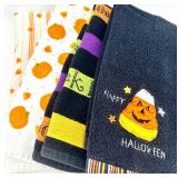 15 Halloween Kitchen Towels and Pumpkin Night Light