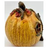 Halloween Cat Figurine and Pumpkin House Decorations