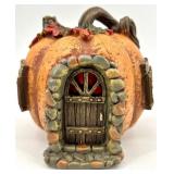 Halloween Cat Figurine and Pumpkin House Decorations