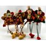Set of 4 Plush Thanksgiving Turkey Shelf Sitters