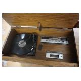 Zenith Vintage Wood Console Vintage Record Player With Radio
