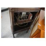 Coronado Vintage Wood Console Radio Cabinet  Missing Dials