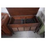 Telex Phonola Vintage Wood Console Stereophonic High Fidelity Record Player With Radio