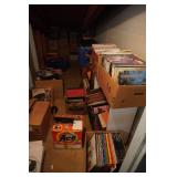 Storage Room Filled With Vinyl LP Records From Various Artists