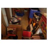 Storage Room Filled With Vinyl LP Records From Various Artists