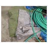Large Pile of Tarps & Hoses Large Pile of Tarps & Hoses