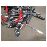 Large Lot of Pots/Pans & Flatware Large Lot of Pots/Pans & Flatware
