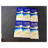 6 Lindt White Chocolate Bars 6 Lindt White Chocolate Bars