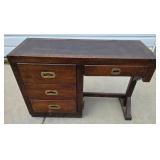 Vintage Hardwood Writing Desk Vintage Hardwood Writing Desk