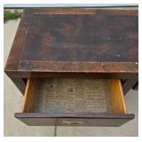 Vintage Hardwood Writing Desk Vintage Hardwood Writing Desk