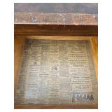 Vintage Hardwood Writing Desk Vintage Hardwood Writing Desk