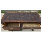 Vintage Hardwood Writing Desk Vintage Hardwood Writing Desk