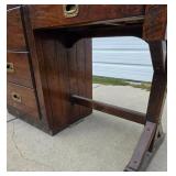 Vintage Hardwood Writing Desk Vintage Hardwood Writing Desk