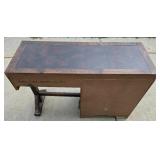 Vintage Hardwood Writing Desk Vintage Hardwood Writing Desk