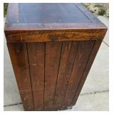 Vintage Hardwood Writing Desk Vintage Hardwood Writing Desk