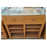 Glass-top Display Cabinet W/ Cushioned Drawers Glass-top Display Cabinet W/ Cushioned Drawers