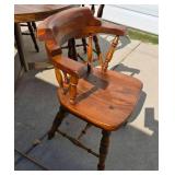 Table and one extra leaf 4 solid wooden Chairs Table and one extra leaf 4 solid wooden Chairs