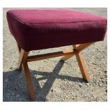 Maroon-cushioned Footstool Maroon-cushioned Footstool