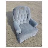 Cushy Blue Chair, slightly dirty Cushy Blue Chair, slightly dirty
