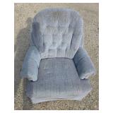 Cushy Blue Chair, slightly dirty Cushy Blue Chair, slightly dirty