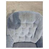 Cushy Blue Chair, slightly dirty Cushy Blue Chair, slightly dirty