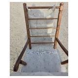 Vintage White-Cushioned Rocking Chair Vintage White-Cushioned Rocking Chair