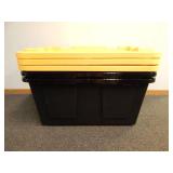 Set of 3 Greenmade Storage Bins with Lid, 27 Gallon Set of 3 Greenmade Storage Bins with Lid, 27 Gallon