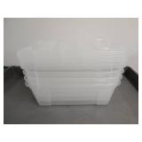 IRIS Buckle-Up Storage Set of 4, 12.9 Quart IRIS Buckle-Up Storage Set of 4, 12.9 Quart