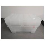 IRIS Buckle-Up Storage Set of 4, 12.9 Quart **two bins, 4 lids** IRIS Buckle-Up Storage Set of 4, 12.9 Quart **two bins, 4 lids**