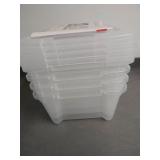 IRIS Buckle-Up Storage Set of 4, 12.9 Quart **bins have NO latches** IRIS Buckle-Up Storage Set of 4, 12.9 Quart **bins have NO latches**