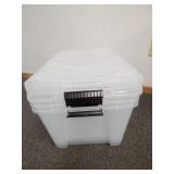 Set of 3 Greenmade Instaview 45 Quart Multi-Use Storage Bins Set of 3 Greenmade Instaview 45 Quart Multi-Use Storage Bins