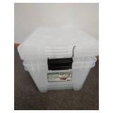 Set of 3 Greenmade Instaview 45 Quart Multi-Use Storage Bins Set of 3 Greenmade Instaview 45 Quart Multi-Use Storage Bins