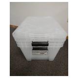 Set of 3 Greenmade Instaview 45 Quart Multi-Use Storage Bins Set of 3 Greenmade Instaview 45 Quart Multi-Use Storage Bins