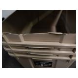 Set of 4 bins - 2 lids Weatherpro Heavy-duty 44 qt. Storage Bin Set of 4 bins - 2 lids Weatherpro Heavy-duty 44 qt. Storage Bin