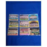 9 Baseball Team Cards 9 Baseball Team Cards