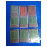 9 Baseball Team Cards 9 Baseball Team Cards