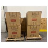 KATHY IRELAND River Brook Collection Lot of 4- K1043B-AS Patio Chairs with Cushions- Walnut Wicker KATHY IRELAND River Brook Collection Lot of 4- K1043B-AS Patio Chairs with Cushions- Walnut Wicker
