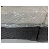 KATHY IRELAND River Brook Collection Lot of 4- K1043B-AS Patio Chairs with Cushions- Walnut Wicker KATHY IRELAND River Brook Collection Lot of 4- K1043B-AS Patio Chairs with Cushions- Walnut Wicker