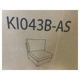 KATHY IRELAND River Brook Collection Lot of 4- K1043B-AS Patio Chairs with Cushions- Walnut Wicker KATHY IRELAND River Brook Collection Lot of 4- K1043B-AS Patio Chairs with Cushions- Walnut Wicker