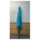 AckMizz 11ft Solar Umbrella Outdoor - Lighted Patio Umbrella with 40 LED Lights Waterprool Uv Protection, Table Umbrella with Tilt & Crank for Pool, Porch, Garden, Deck, Backyard(Sky Blue) AckMizz 11ft Solar Umbrella Outdoor - Lighted Patio Umbrella with 40 LED Lights Waterprool Uv Protection, Table Umbrella with Tilt & Crank for Pool, Porch, Garden, Deck, Backyard(Sky Blue)