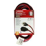 Lot of 2-  25 ft. 16/3 Medium-Duty Indoor/Outdoor Extension Cords, Red and Black Lot of 2-  25 ft. 16/3 Medium-Duty Indoor/Outdoor Extension Cords, Red and Black