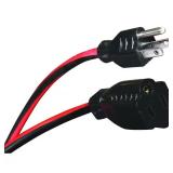 Lot of 2-  25 ft. 16/3 Medium-Duty Indoor/Outdoor Extension Cords, Red and Black Lot of 2-  25 ft. 16/3 Medium-Duty Indoor/Outdoor Extension Cords, Red and Black