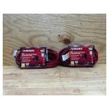 Lot of 2-  25 ft. 16/3 Medium-Duty Indoor/Outdoor Extension Cords, Red and Black Lot of 2-  25 ft. 16/3 Medium-Duty Indoor/Outdoor Extension Cords, Red and Black