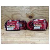 Lot of 2-  25 ft. 16/3 Medium-Duty Indoor/Outdoor Extension Cords, Red and Black Lot of 2-  25 ft. 16/3 Medium-Duty Indoor/Outdoor Extension Cords, Red and Black