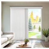 CHICOLOGY Vertical Blinds, Door Blinds & Shades, Blackout Window Shade, Vertical Blinds for Doors, Sliding Blinds Oxford White (Vinyl) 78"W X 84"H 1 CHICOLOGY Vertical Blinds, Door Blinds & Shades, Blackout Window Shade, Vertical Blinds for Doors, Sliding Blinds Oxford White (Vinyl) 78"W X 84"H 1