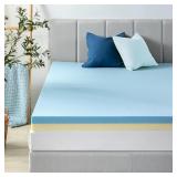 ZINUS 4 Inch Green Tea Cooling Gel Memory Foam Mattress Topper, Cooling Gel Foam, Pressure-Relieving Design, CertiPUR-US Certified, King ZINUS 4 Inch Green Tea Cooling Gel Memory Foam Mattress Topper, Cooling Gel Foam, Pressure-Relieving Design, CertiPUR-US Certified, King