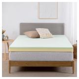 ZINUS 3 Inch Green Tea Memory Foam Mattress Topper, Pressure-Relieving Layers, CertiPUR-US Certified, Short Queen ZINUS 3 Inch Green Tea Memory Foam Mattress Topper, Pressure-Relieving Layers, CertiPUR-US Certified, Short Queen